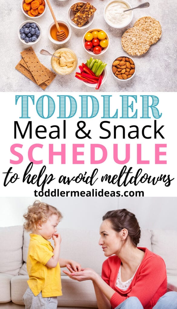 Toddler Meal & Snack Schedule: help avoid meltdowns 