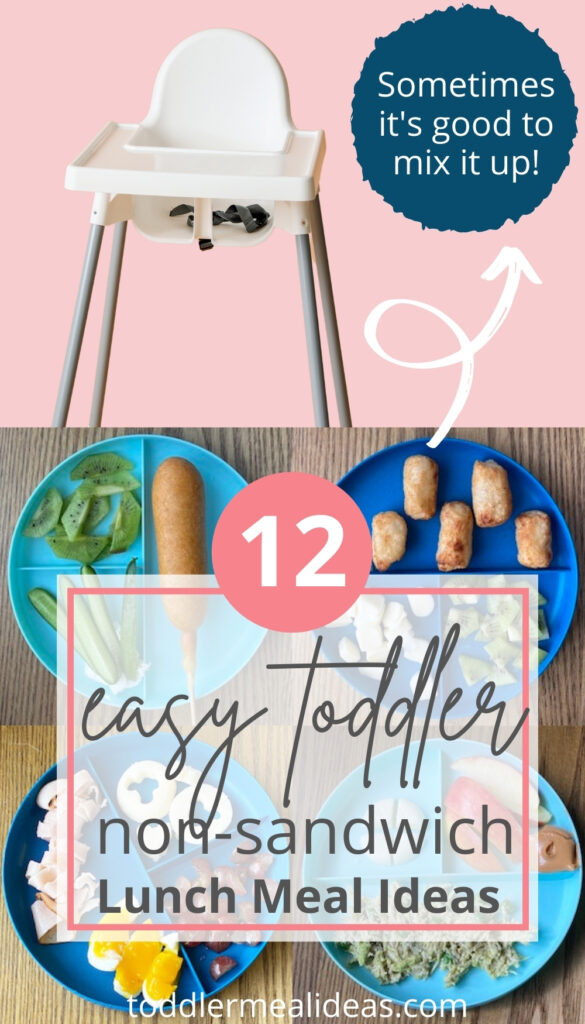 12 easy toddler non-sandwich lunch meal ideas