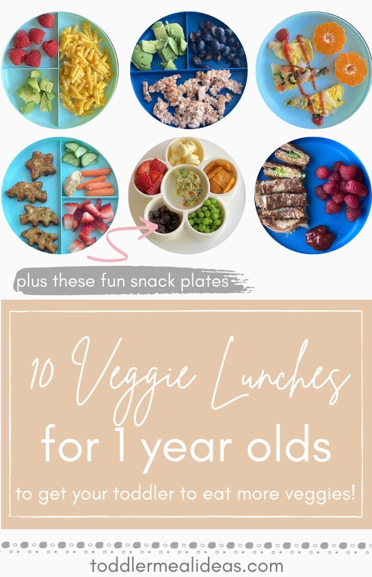 1 Year Old Lunches with Veggies - Toddler Meal Ideas