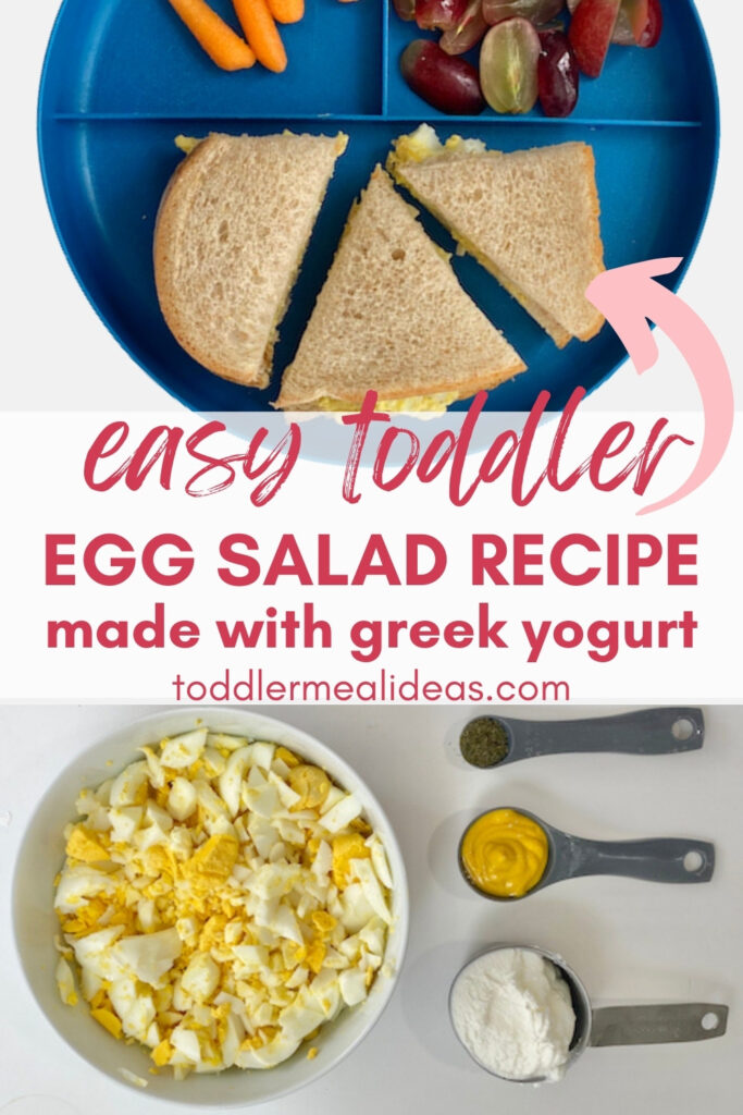 Graphic: easy toddler egg salad recipe