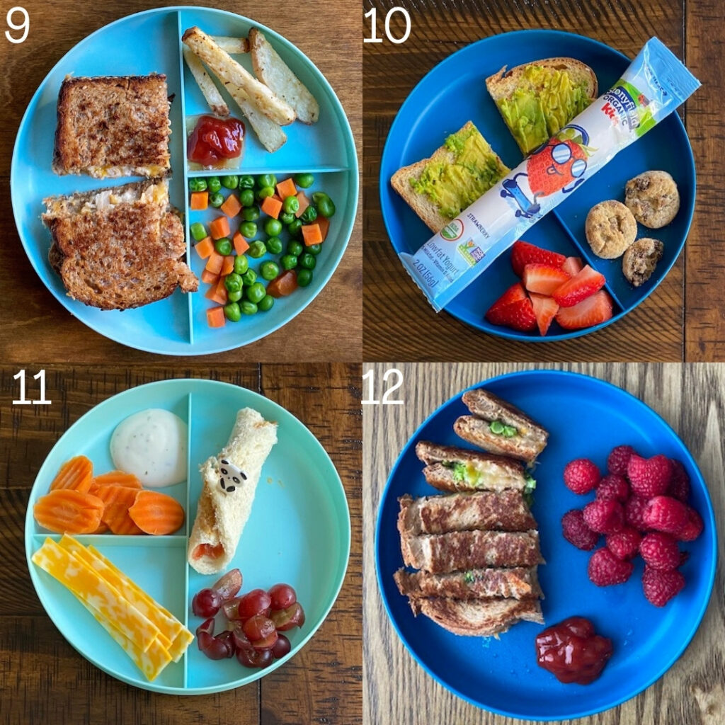 4 toddler sandwich lunches