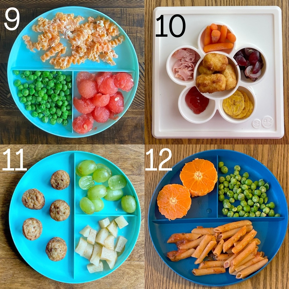 Easy frozen food toddler lunches 9-12