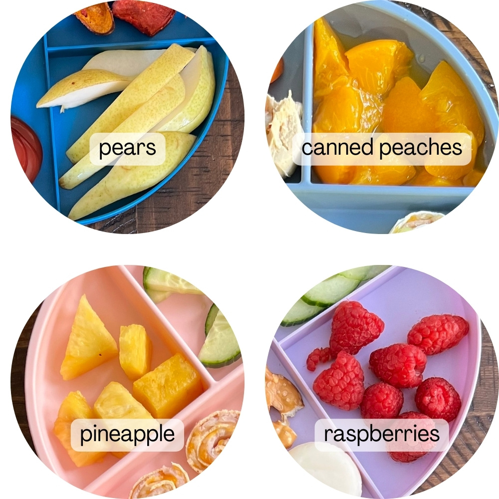 4 fruit plates for toddlers