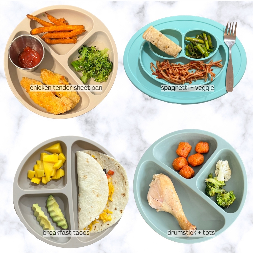 toddler dinner ideas (4 plates)
